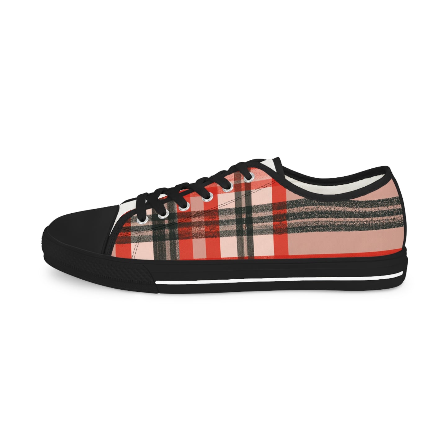 Digital Geo Tartan Low Top Sneakers - Men's