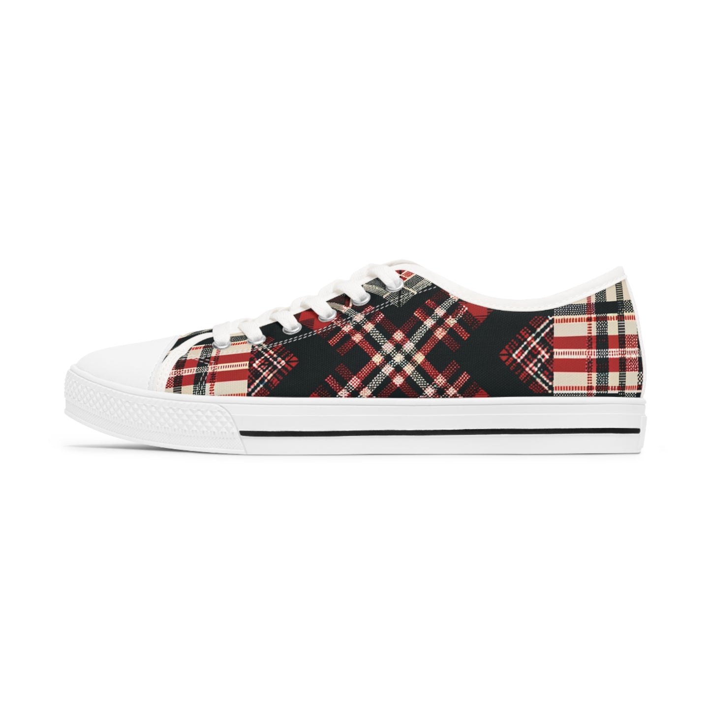 Highland Matrix Tartan Low Top Sneakers - Women's