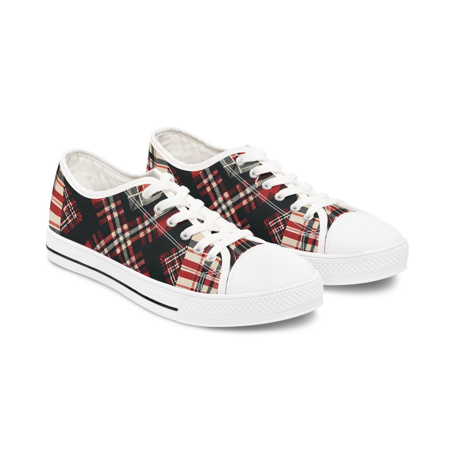 Highland Matrix Tartan Low Top Sneakers - Women's