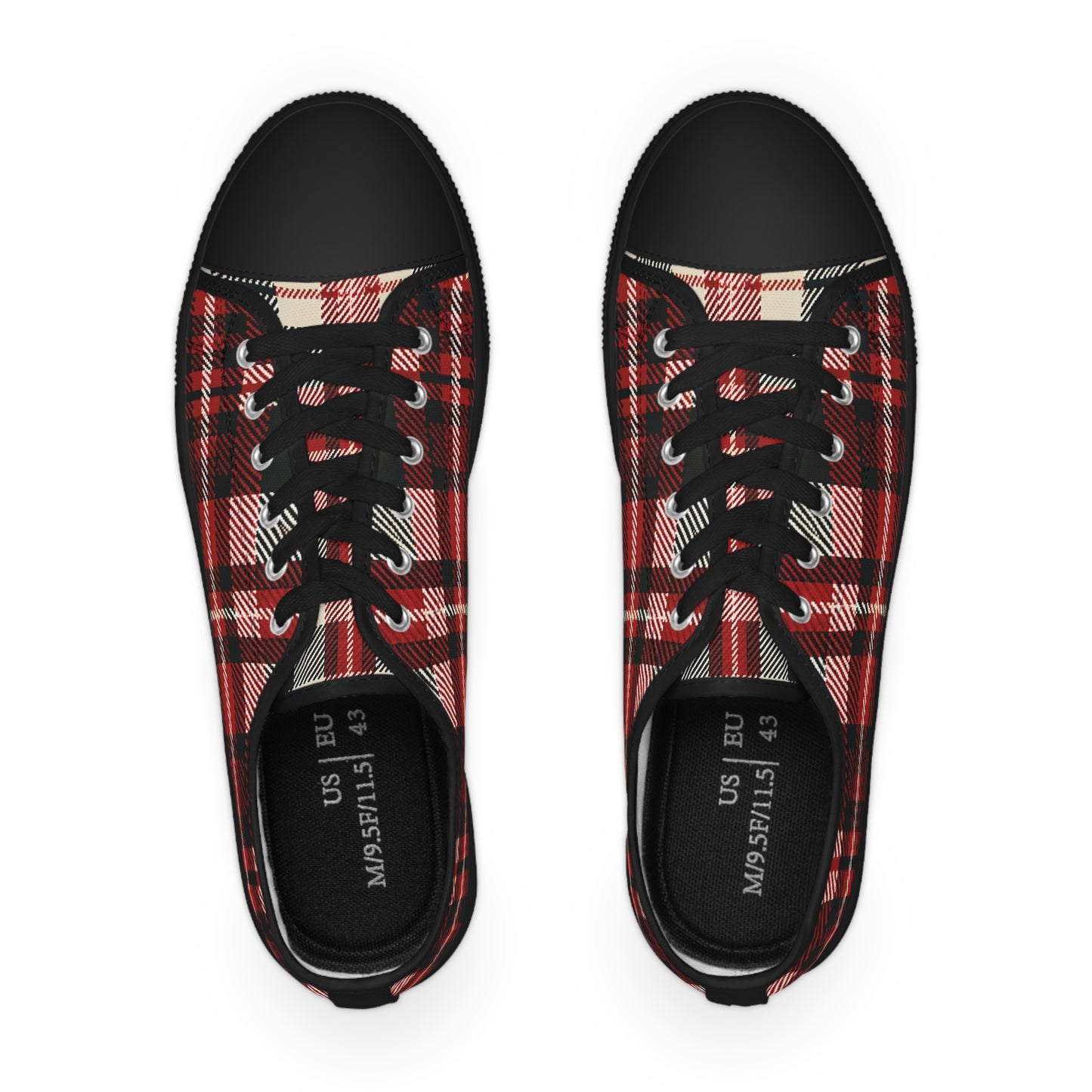 Classic Highland Tartan Low Top Sneakers - Men's