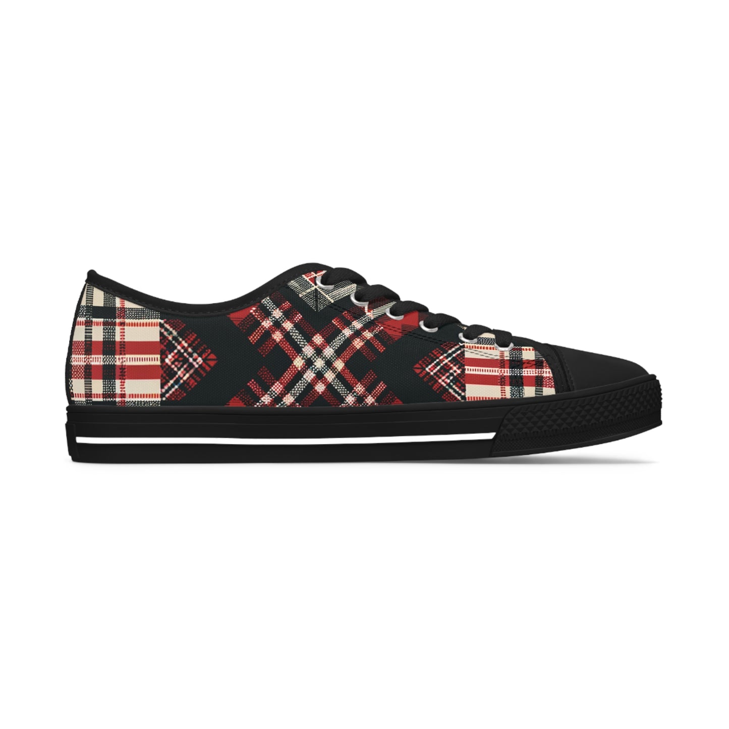 Highland Matrix Tartan Low Top Sneakers - Women's