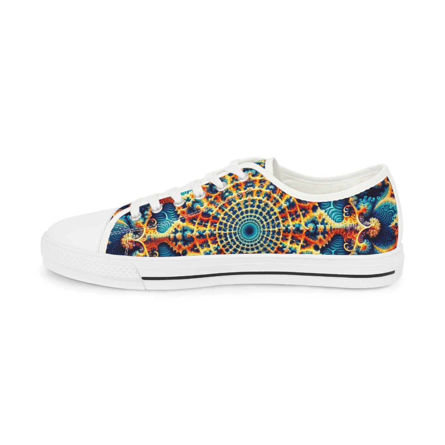 Azurite Mandala Bloom Low Top Sneakers - Men's