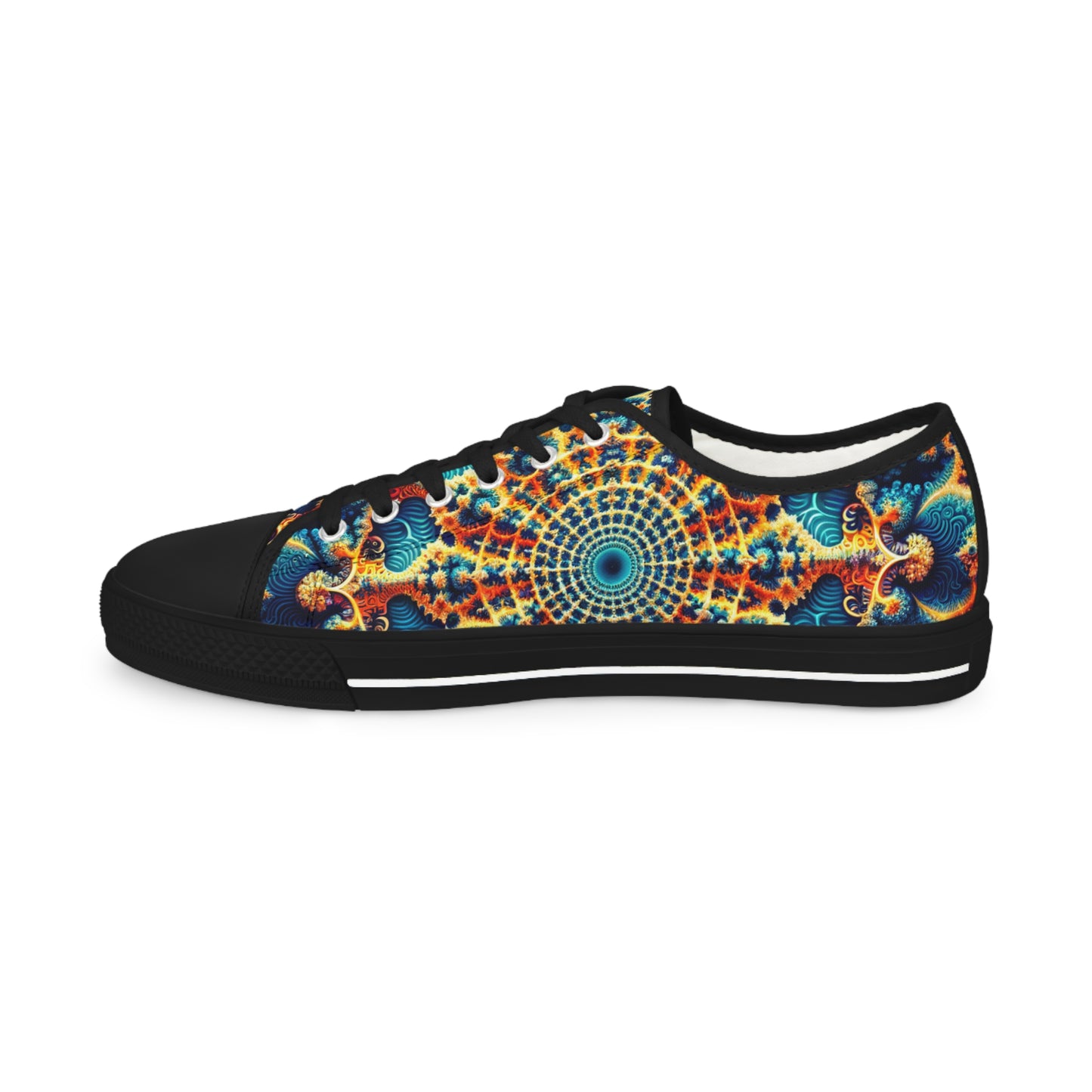 Azurite Mandala Bloom Low Top Sneakers - Men's