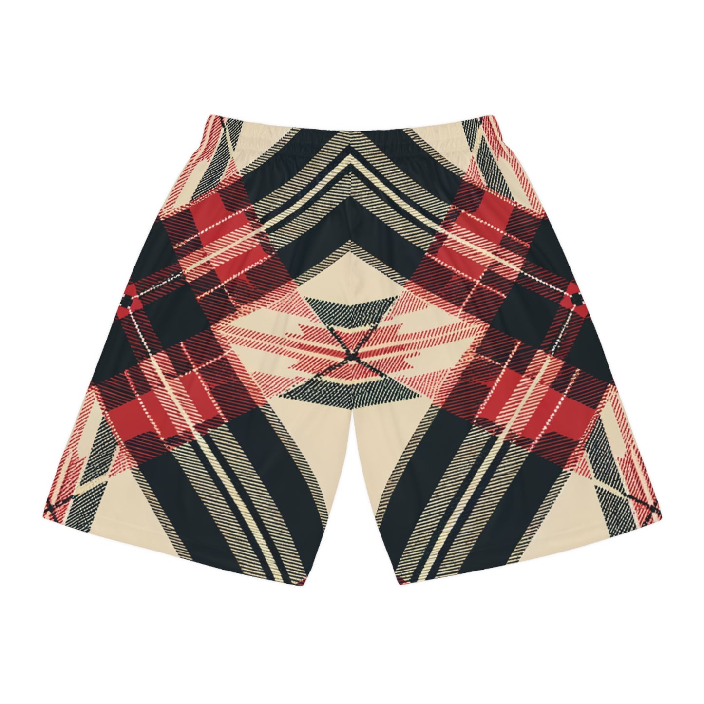 Autumn Elegance Crosshatch Tartan Plaid Everywhere Shorts