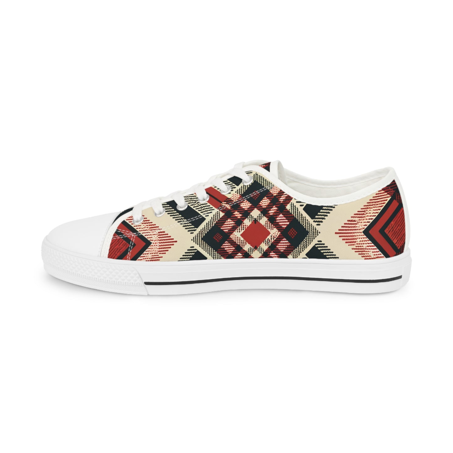 Tribal Geometric Symphony Low Top Sneakers - Men's