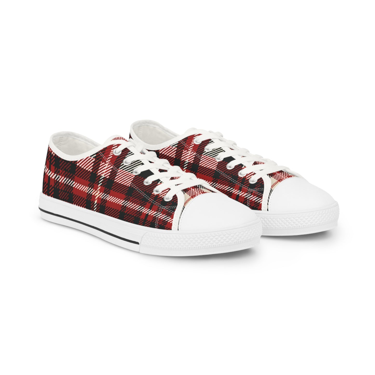 Classic Highland Tartan Low Top Sneakers - Men's