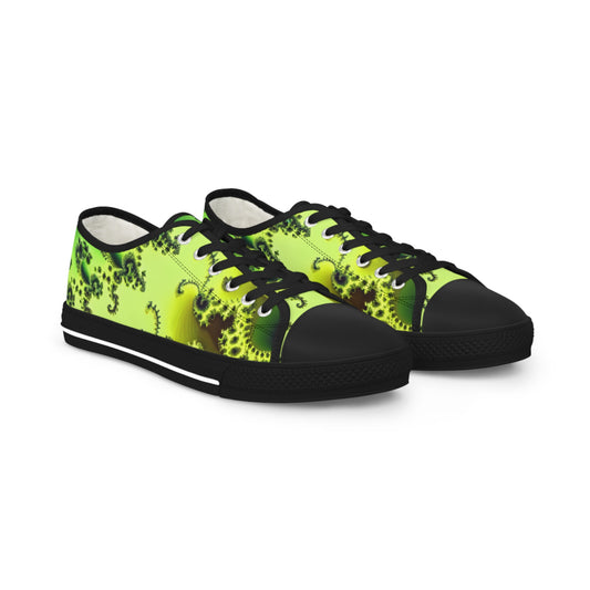 Emerald Nebula Fractal Harmony Low Top Sneakers - Men's