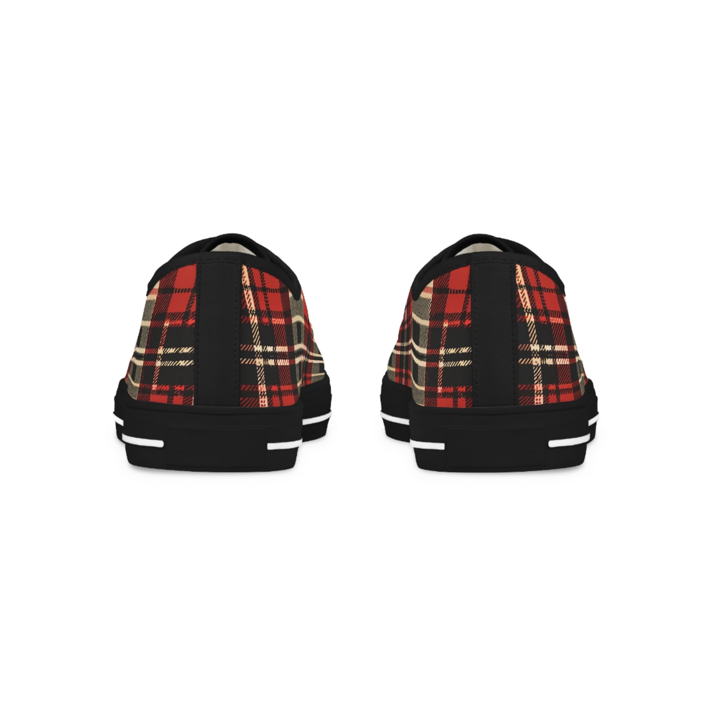 Autumn Elegance Tartan Low Top Sneakers - Men's