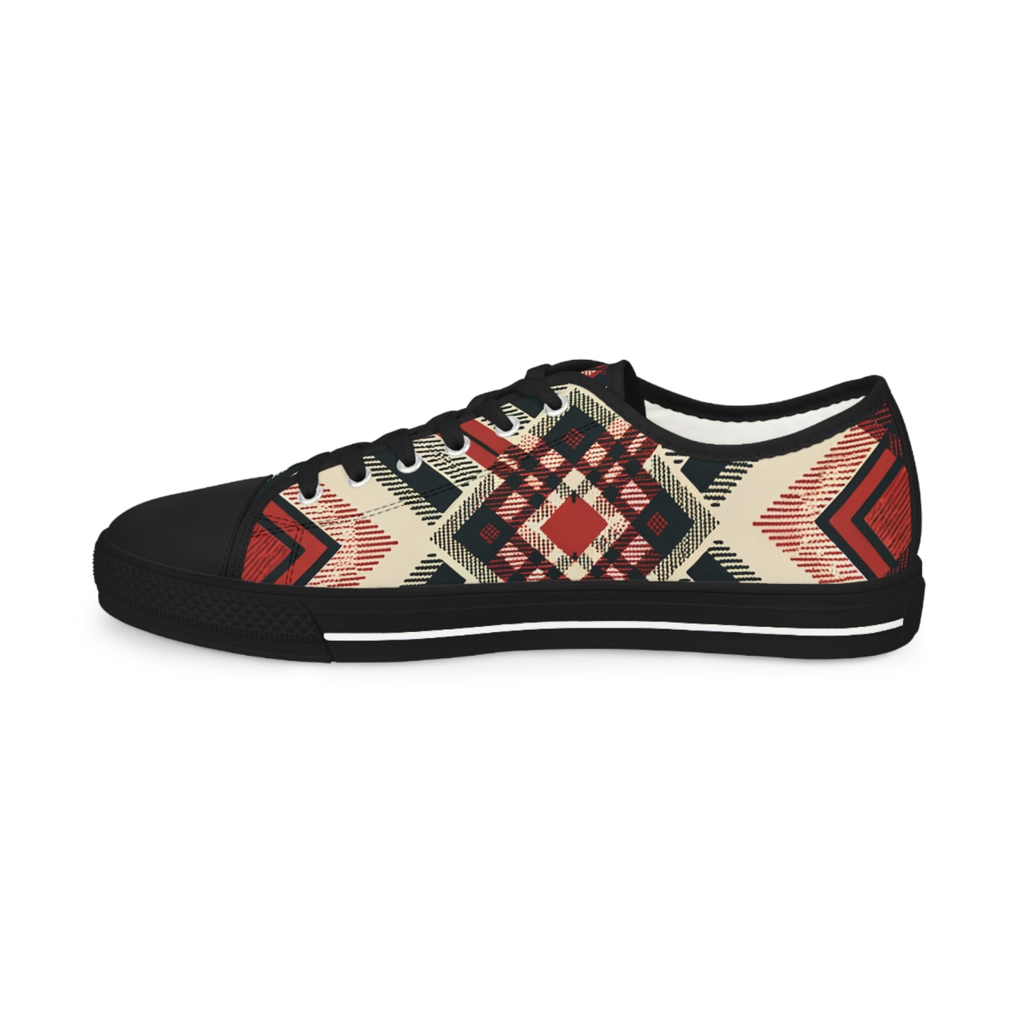 Tribal Geometric Symphony Low Top Sneakers - Men's