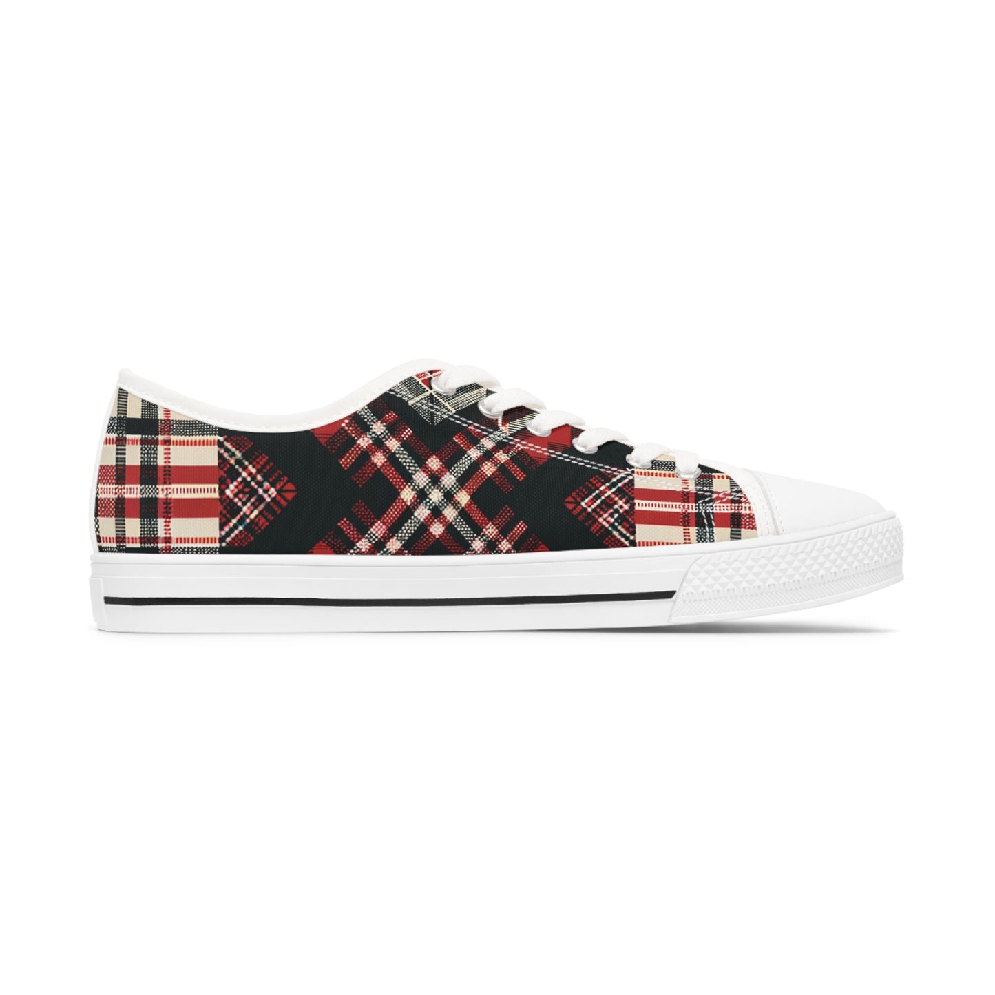 Highland Matrix Tartan Low Top Sneakers - Women's