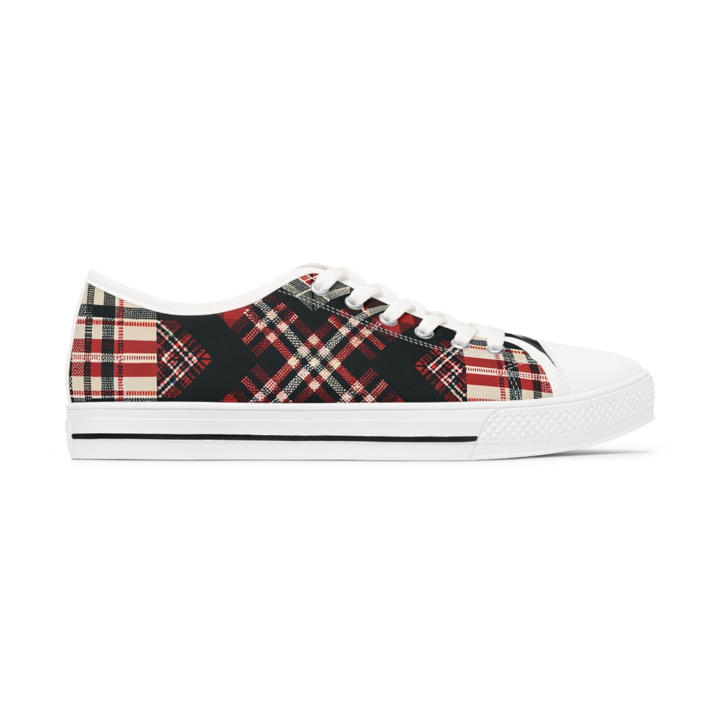 Highland Matrix Tartan Low Top Sneakers - Women's