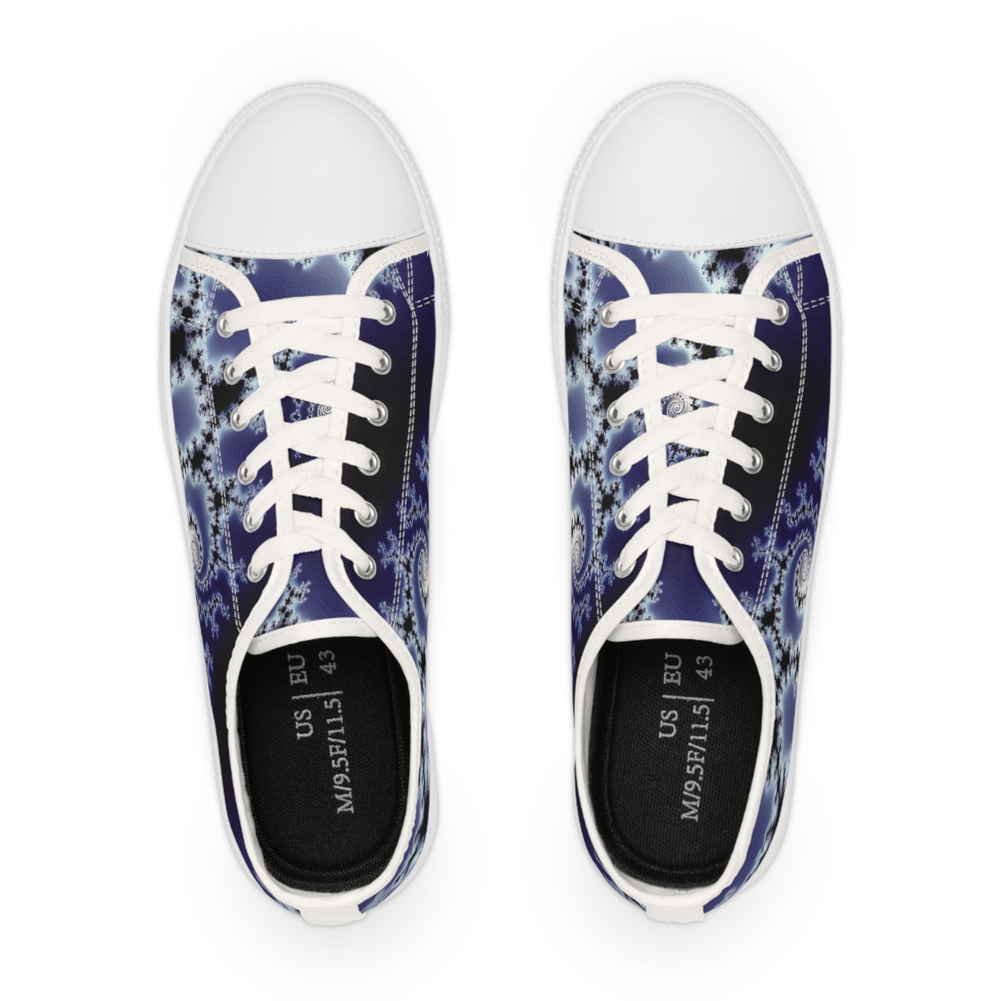 Celestial Fractal Elegance Low Top Sneakers - Men's