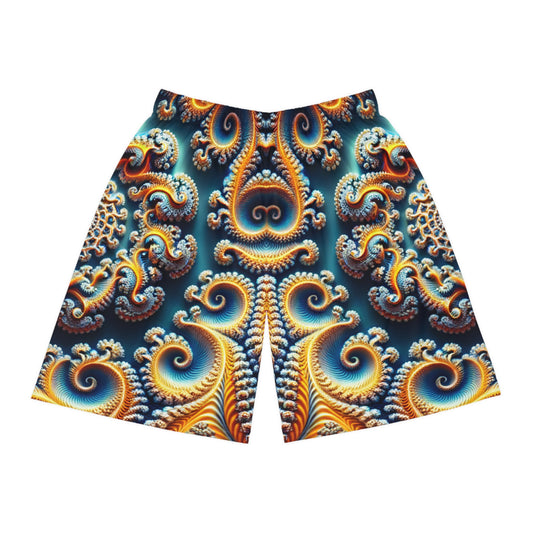 Cerulean Spiral Mandala Everywhere Shorts