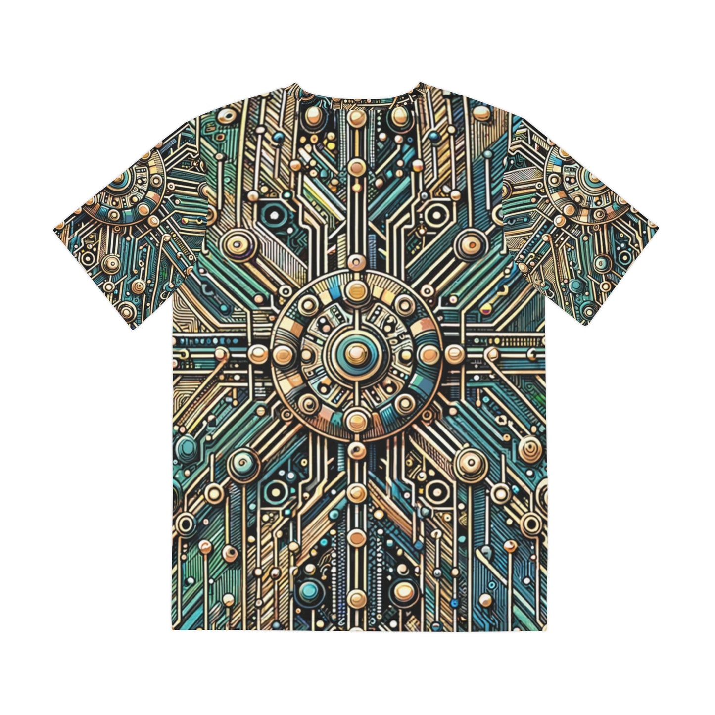 Circuit Mandala Elegance Crewneck Pullover All-Over Print Short-Sleeved Shirt