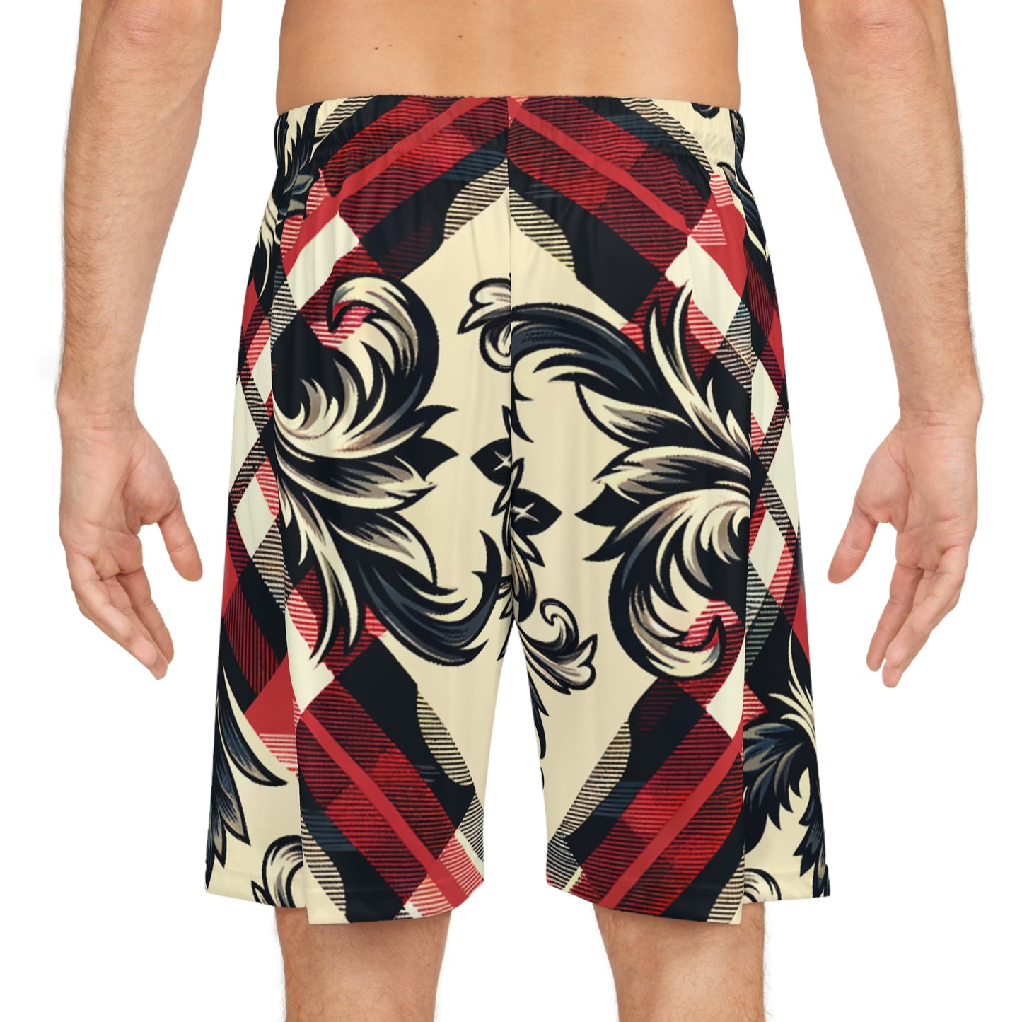 Baroque Tartan Elegance Everywhere Shorts