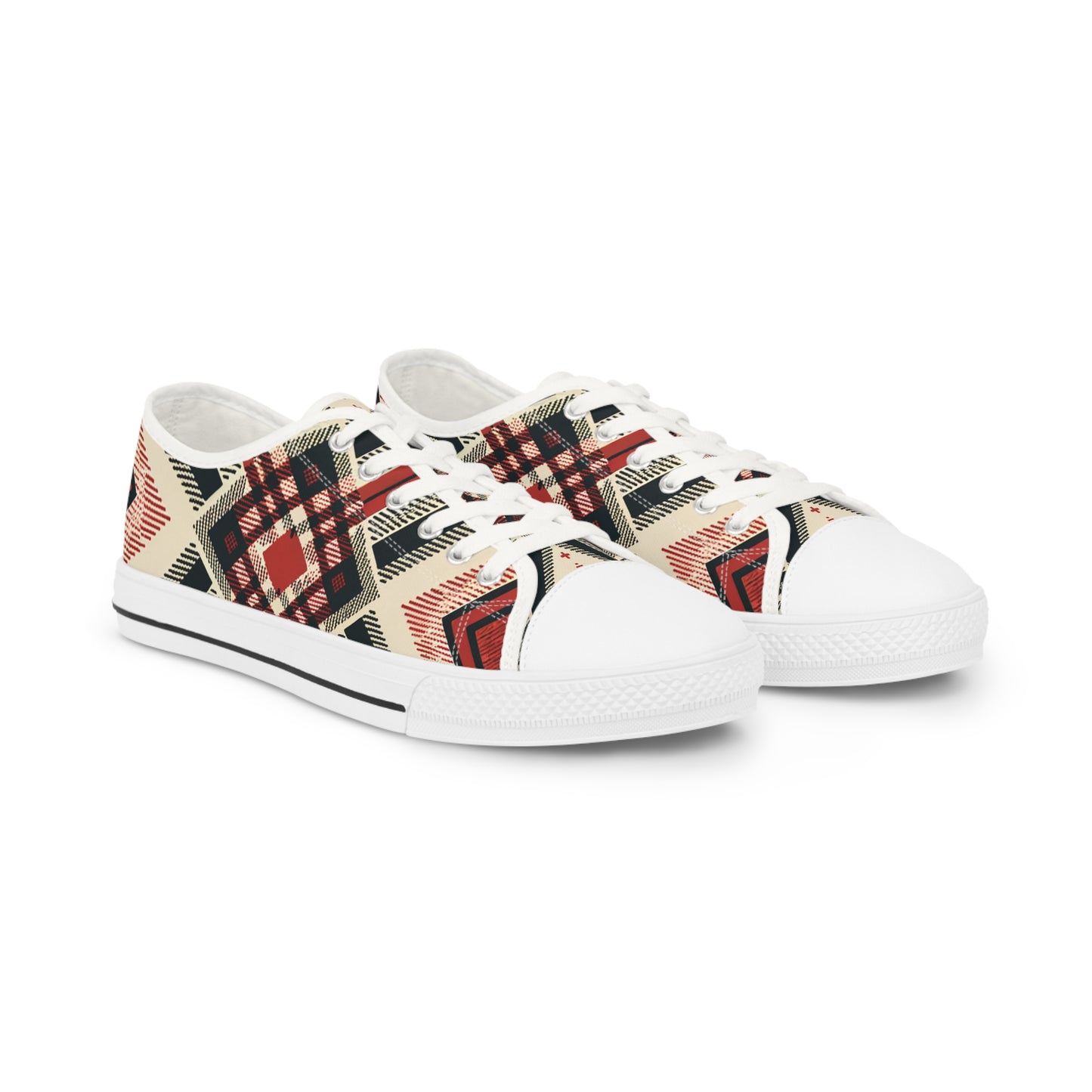 Tribal Geometric Symphony Low Top Sneakers - Men's