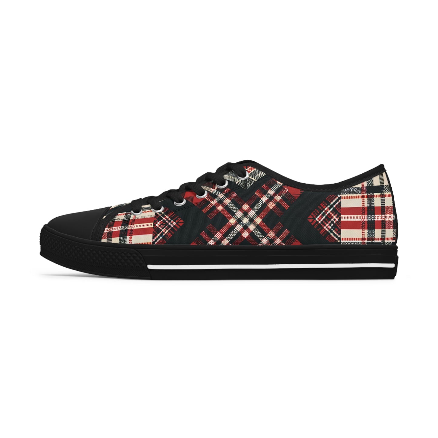 Highland Matrix Tartan Low Top Sneakers - Women's