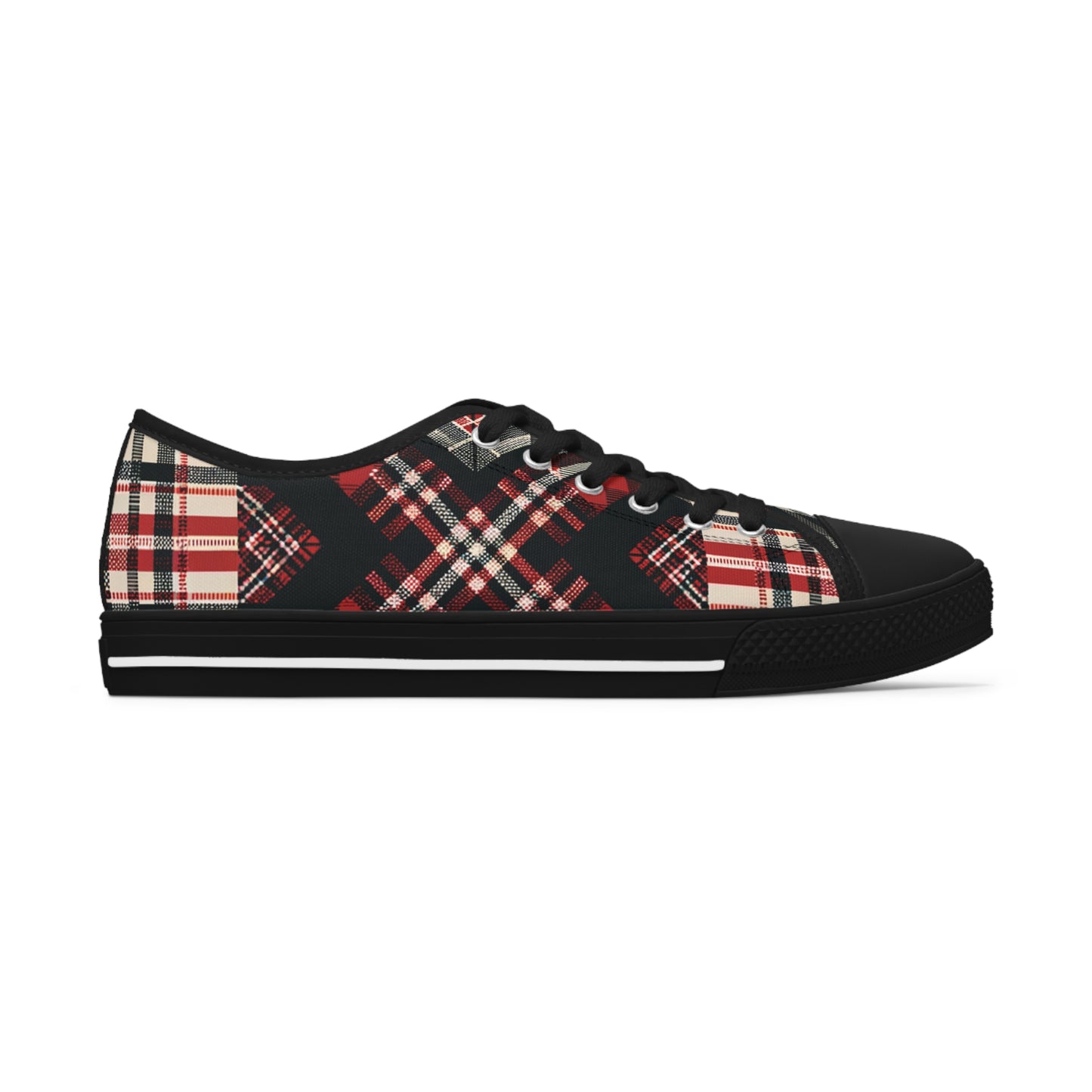 Highland Matrix Tartan Low Top Sneakers - Women's